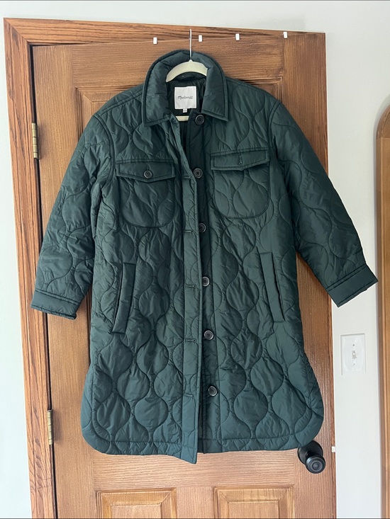 Madewell Jackets & Blazers - Madewell women’s Quilted Green Jacket Coat